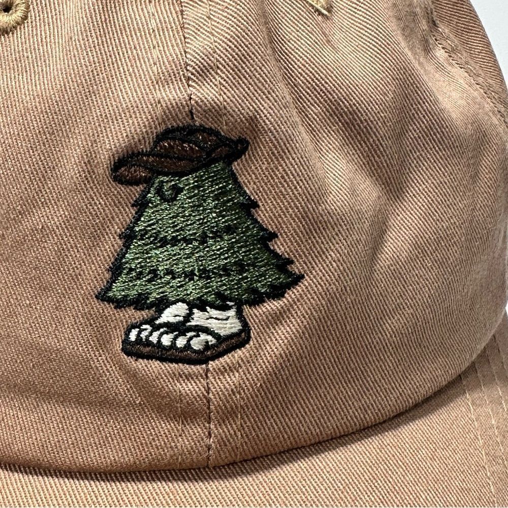 Ten Trees Brand Hat Tan Baseball Cap with Tree Embroidery Plant A Tree